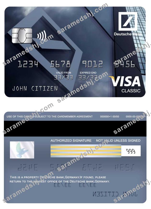 Germany Deutsche bank visa classic card